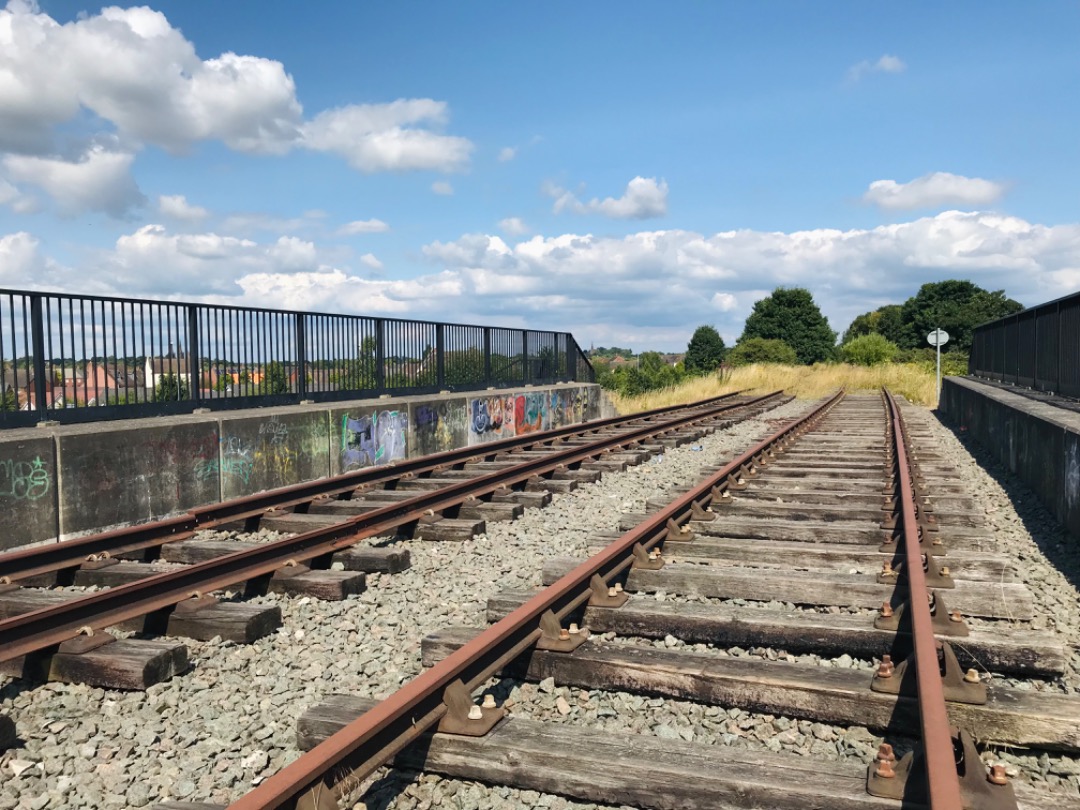 George on Train Siding: The trackbed of the former South Staffordshire Railway in Lichfield yesterday, most of the line is surprisingly untouched after closure
in 1984.