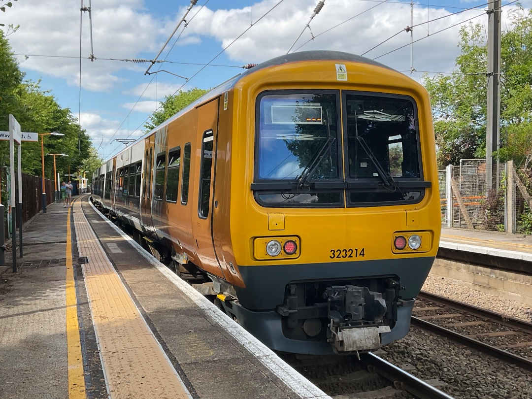 George on Train Siding: After well over a year at Wolverton for repair work, 323214 has finally re-entered service with WMR today. Seen here at Blake Street
working...