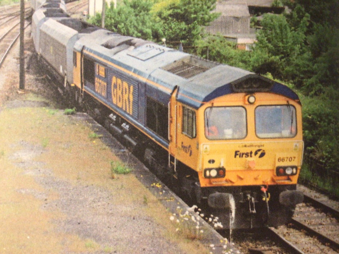 Alex Coomber on Train Siding: A Class 66. No. 66707 Sir Sam Fay. GB Railfreight ordered its first Class 66 locomotives in 2000. No. 66707 Sir Sam Fsy honours
the...