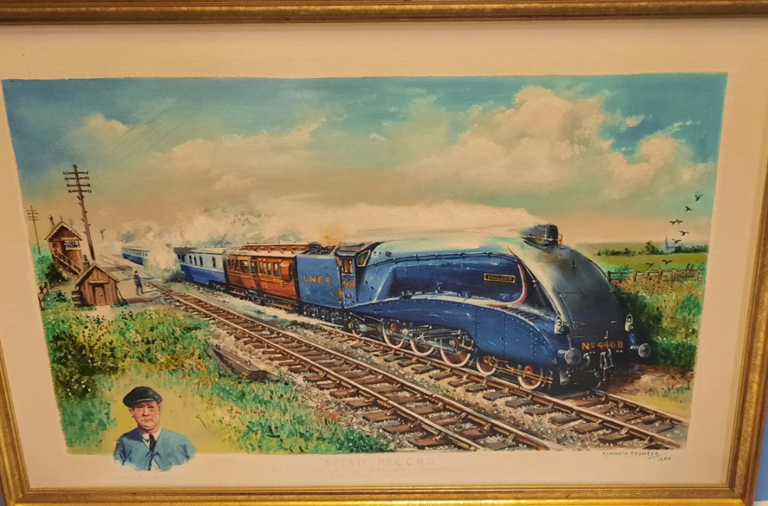 skymouse1978 on Train Siding: The infamous Mallard.Artist Kenneth Spencer.would anyone be interested in purchasing this commissioned piece from my late
father's...