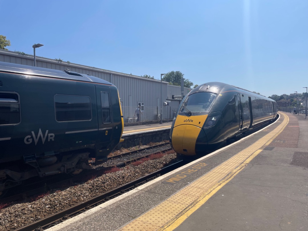 Andrea Worringer on Train Siding: Also visited Torquay today. Caught a GWR class 802 to Torquay and a GWR class 166 coming back.