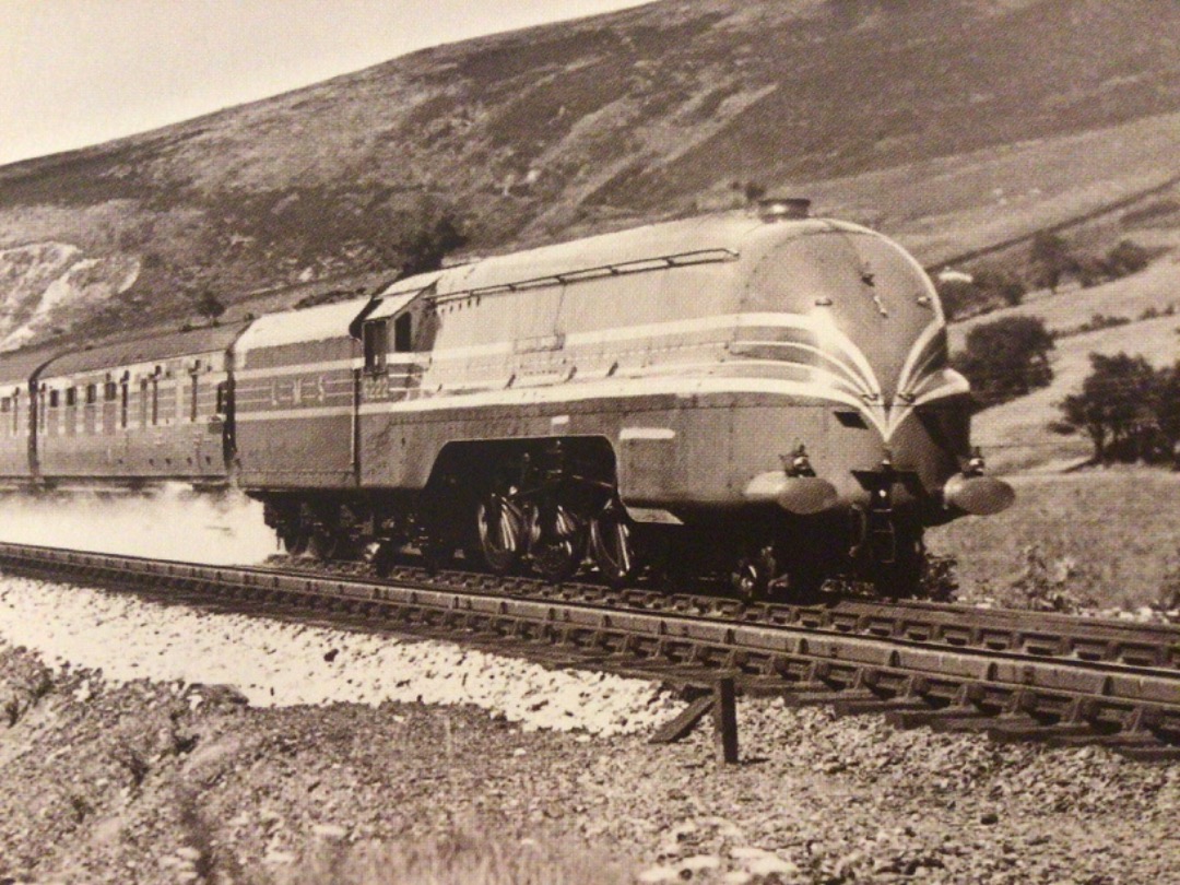 Alex Coomber on Train Siding: A Streamlined LMS Coronation Class 4-6-2 No. 6222 Queen Mary picks up water from Dillicar Troughs while hauling the Coronation
Scot soon...