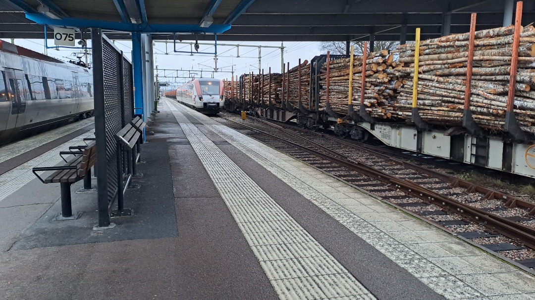 Grasshopper Without Grass on Train Siding: The day they started replacing the catenary gantries in Ludvika i had to take a train, but getting to ride a double
decker...