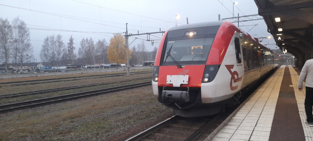 Grasshopper Without Grass on Train Siding: Somehow, I managed to see 3 Regina trains at Ludvika in just over 10 minutes, and 2 of them were coupled!