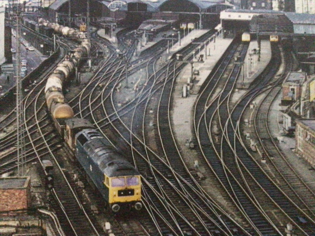 Alex Coomber on Train Siding: A Class 47. 47053 passes Newcastle with ammonia tanks from Haverton Hill to Leith on 8th September 1976.