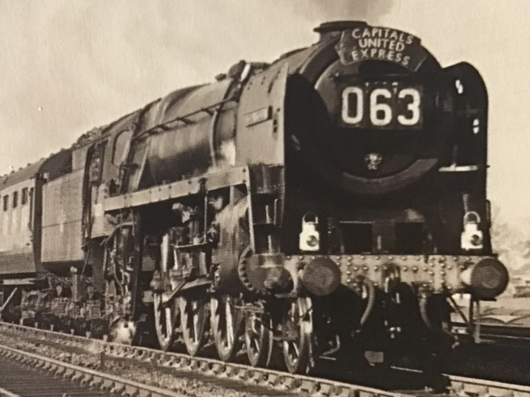 Alex Coomber on Train Siding: Much admired by their crews. A Cardiff Cantons well groomed BR Britannia Class 4-6-2 No. 70029 Shooting Star thunders into Reading
with...