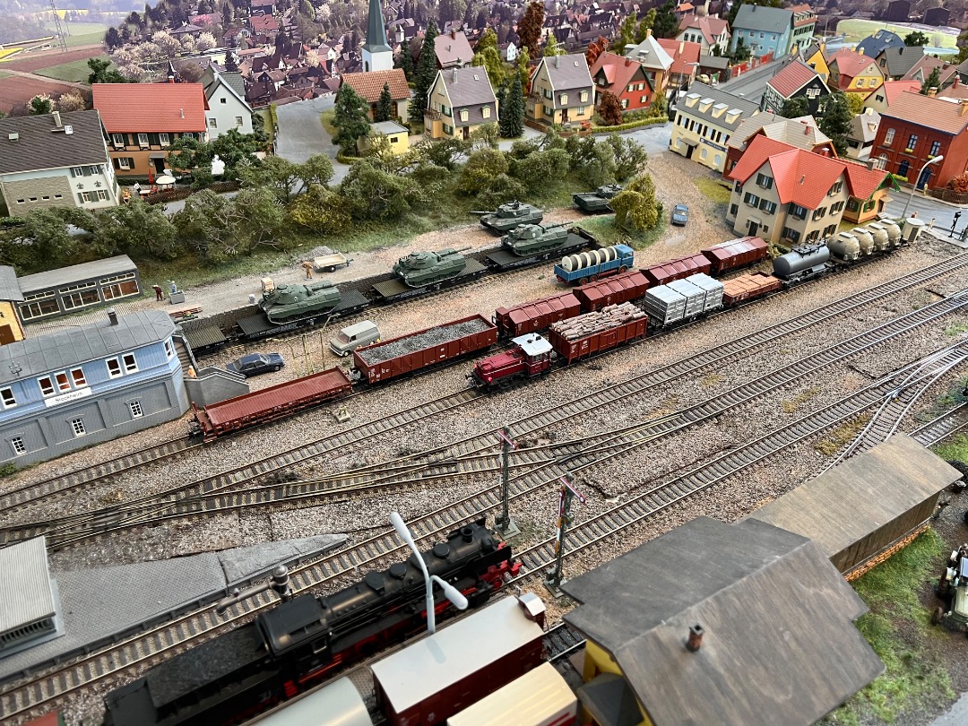 Joran on Train Siding: Wat dieselmodelspoortreinen op een modelspoorbaan genomen in het Eisenbahnmuseum Stockheim. ( deel 1 )