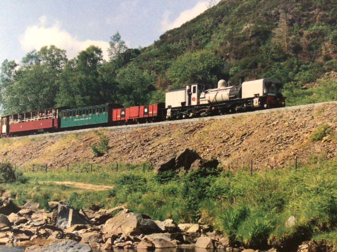 Alex Coomber on Train Siding: An ex South African Railways 2-6-2+2-6-2 Garratt Loco No. 87 heads for Aberglaslyn pass on the newly reopened Welsh Highland
Railway.