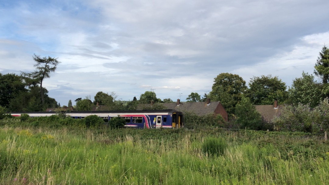 Andrew Brown on Train Siding: 156449 in First ScotRail livery passing Winchester 8 minutes early on 598A Heaton TRSMD to Eastleigh TRSMD.