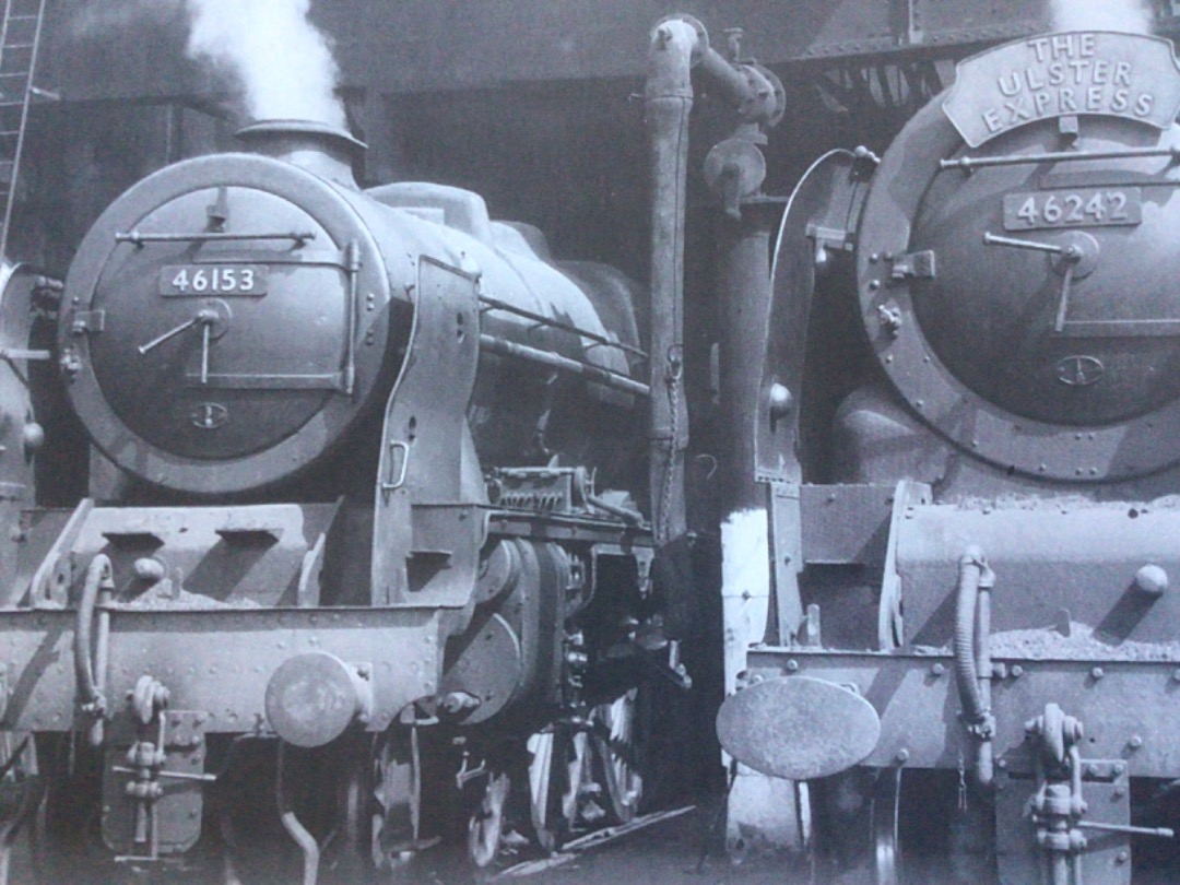 Alex Coomber on Train Siding: Camden Shed in June 1960. On the left is a Royal Scot Class 4-6-0 No. 46153 The Royal Dragoon of Bushbury Shed while on the right
is a...