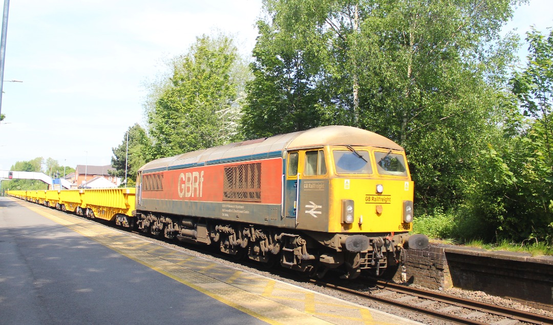 Jamie Armstrong on Train Siding: 69004 7M18 0720 Doncaster Up Decoy to Toton North Yard Seen at Spondon Railway Station, Derby (06/05/24)