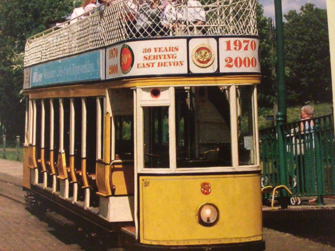 Alex Coomber on Train Siding: A Miniature replica tramcar No.8 arrives at Seaton terminus from Colyton on the Seaton Tramway.