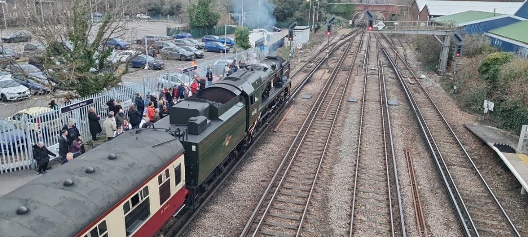 andrew1308 on Train Siding: Yesterday 4th March we had a visit in Kent by 34046 Braunton on the 1Z12 Golden Arrow from Birmngham to Canterbury West and the
return via...