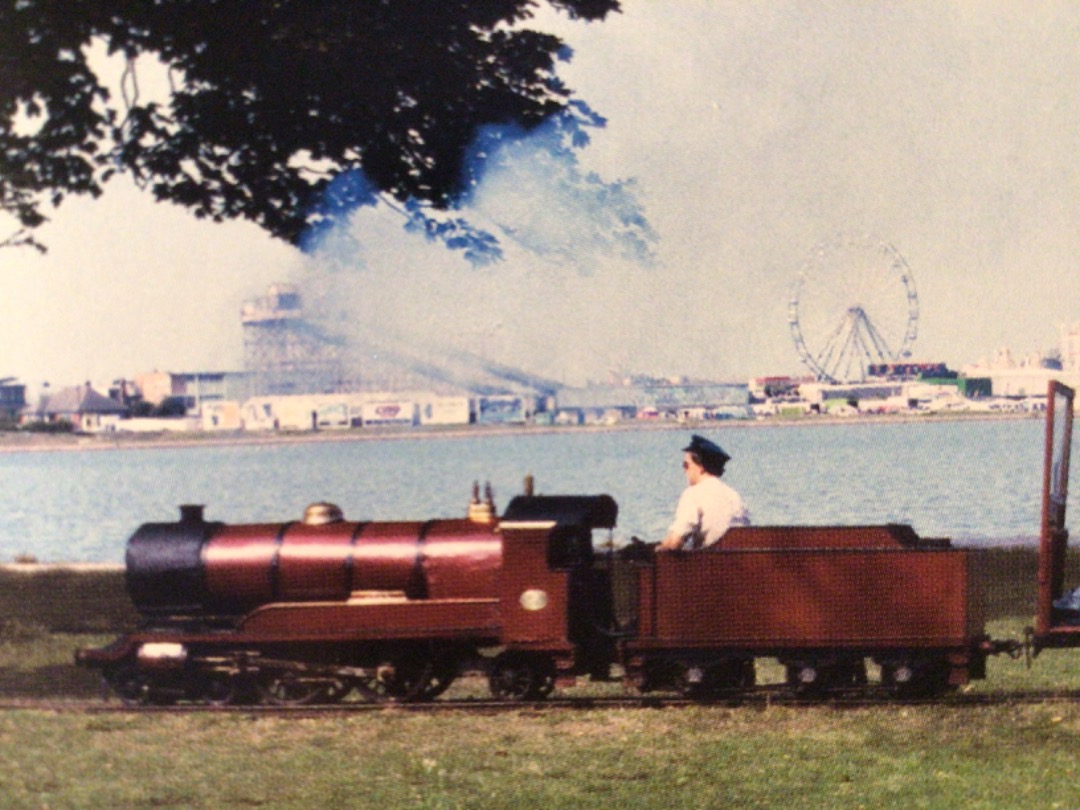 Alex Coomber on Train Siding: Built by Albert Barnes in 1920. A 4-4-2 Joan hauls a train alongside the Marine Lake on the Rhyl Miniature Railway. The loco was
named...