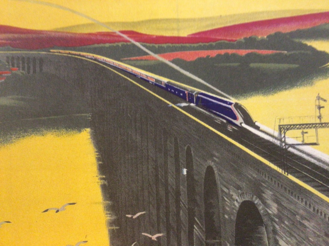 Alex Coomber on Train Siding: Stylish poster produced by the London North Eastern Railway in 1937 to promote its new streamlined train. The Coronation seen
here...