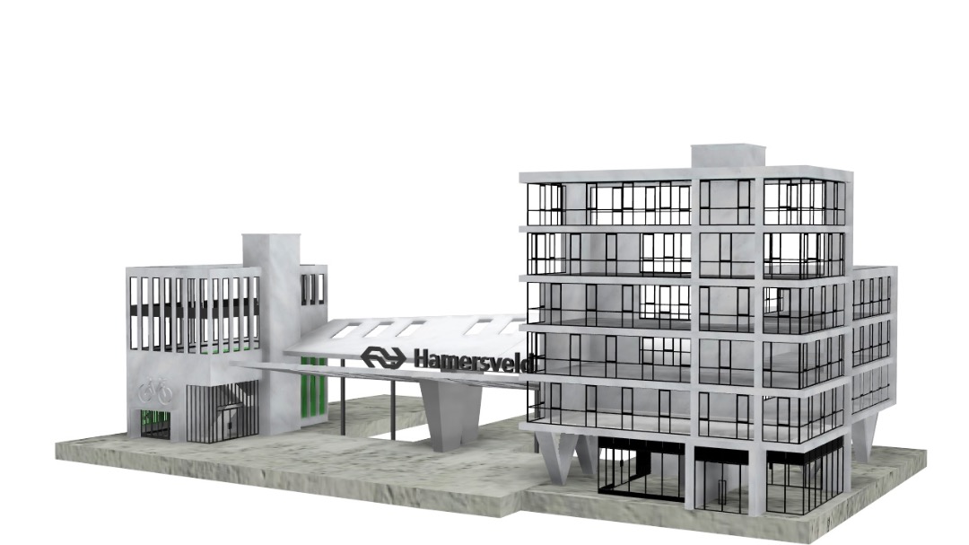 Roeland Kluit on Train Siding: The design for my modern terminal station model railway building. Let's start printing...