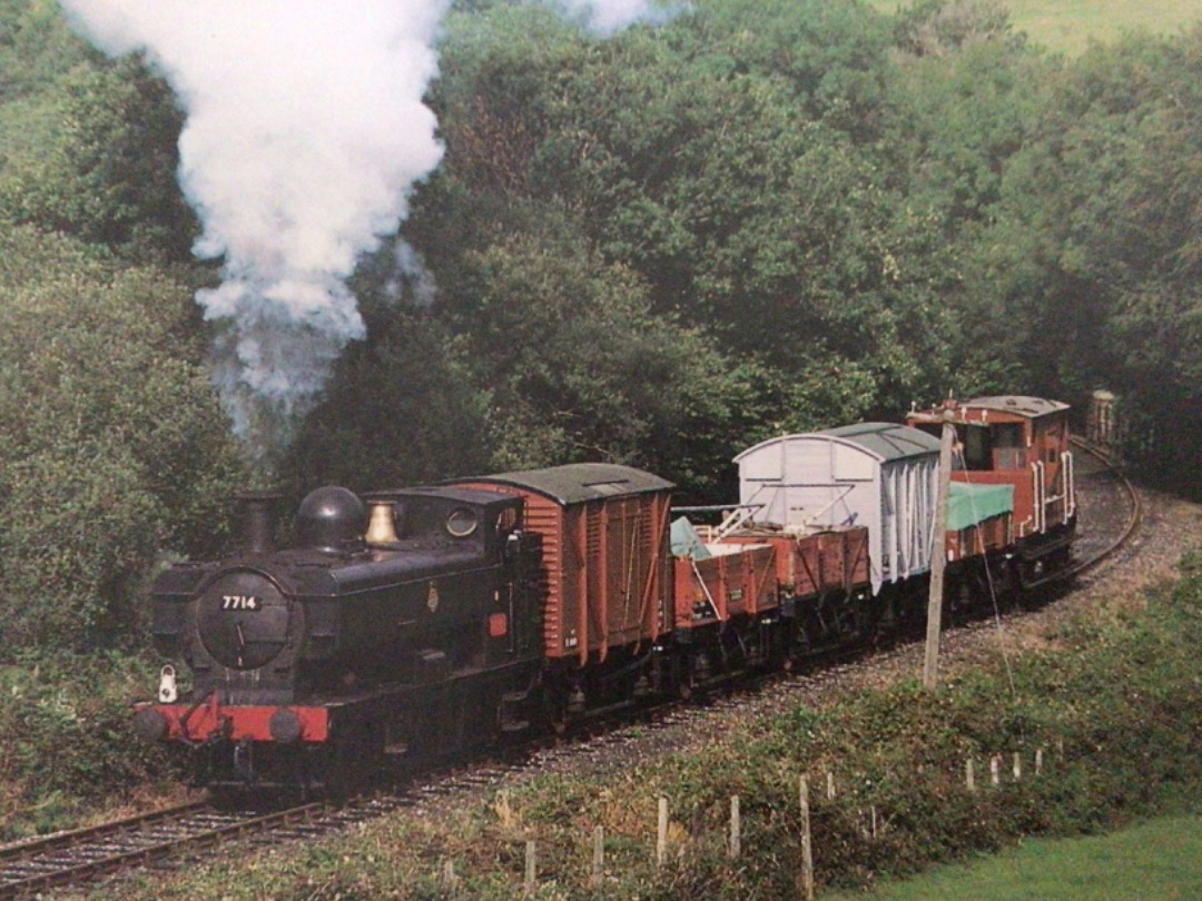 Alex Coomber on Train Siding: A GWR 0-6-0 Pannier Tank No. 7714 on a photographers special freight working. The 1930 built locomotive normally resides on the
Severn...