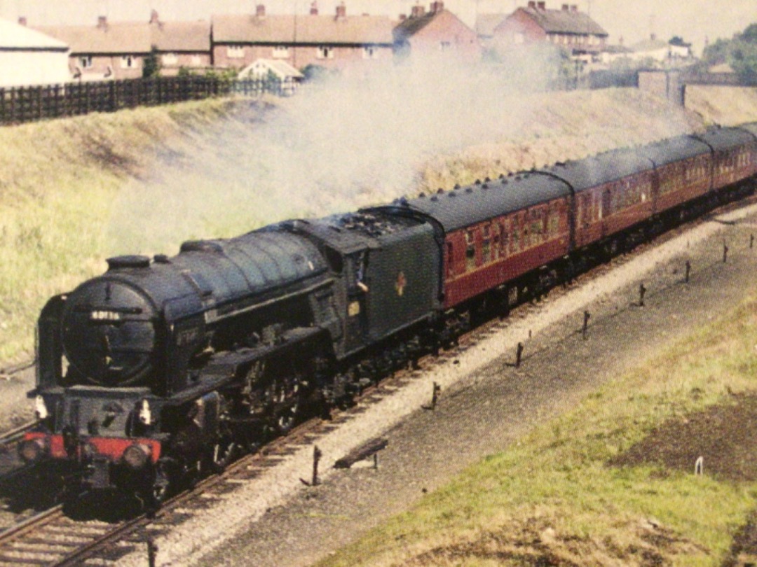 Alex Coomber on Train Siding: A Peppercorn Class A1 4-6-2 No. 60136 Alcazar approaches Sandy Station with the 07:43am from York to London Kings Cross express on
August...