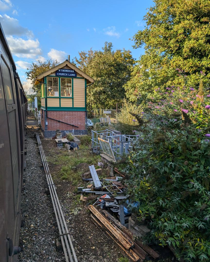 Wymondham abbey station on Train Siding: Highlights from the last Maroon Timetable and steam weekend on the MNR last weekend.