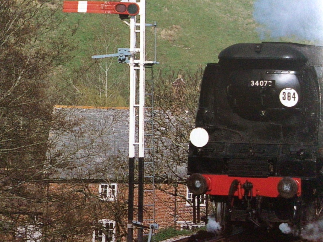 Alex Coomber on Train Siding: A Southern Railway unrebuilt Bulleid Pacific No. 34072 257 Squadron leaves Corfe Castle with a train for Swanage. These
Locomotives were...