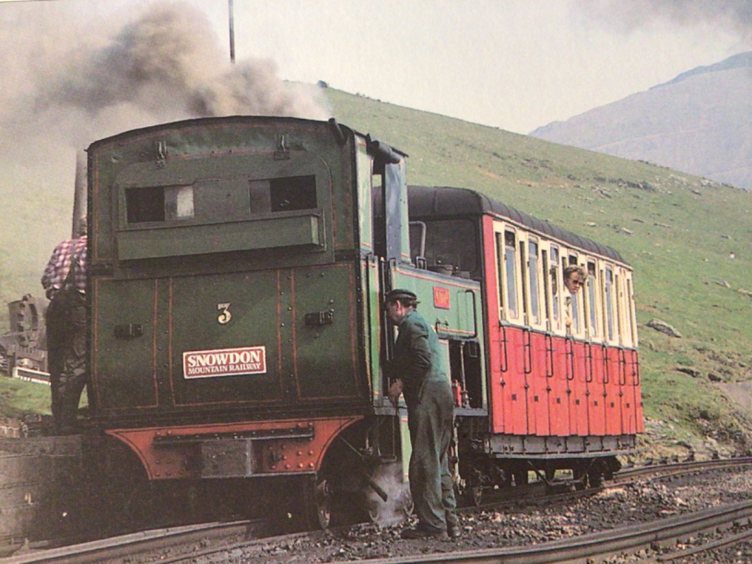 Alex Coomber on Train Siding: A Snowdon Mountain Railway No. 3 Yr Wyddfa pauses at Clogwyn before the final section of the climb to the summit. No. 3 was built
in...