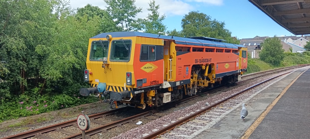 TrainGuy2008 🏴󠁧󠁢󠁷󠁬󠁳󠁿 on Train Siding: An interesting few minutes at Llandudno Junction after getting off my train.. saw a Tamper parked in
the...