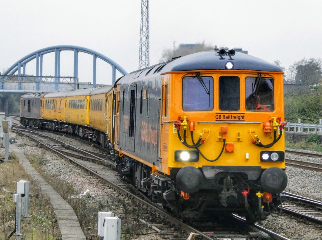 The Jamster on Train Siding: GB Railfreight 73961 and 73963 arrive at Derby station with an unidentified move from Derby RTC which returned back to the RTC a
short...