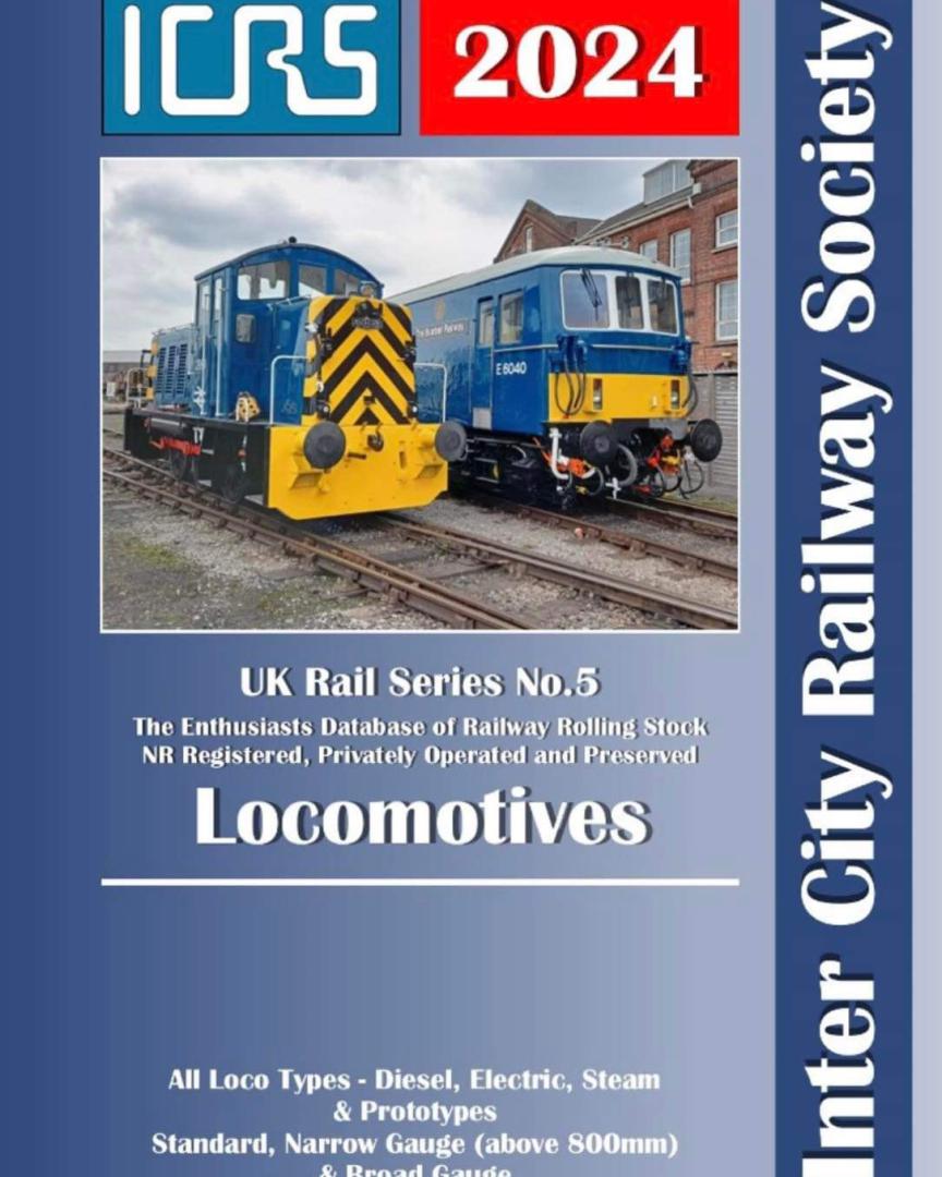 Inter City Railway Society on Train Siding: Our Range of 2024 Spotting Books available to PRE ORDER Via our website at -
https://intercityrailwaysociety.org/books.html