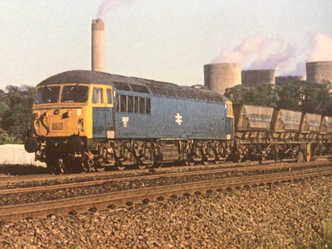 Alex Coomber on Train Siding: A Class 56. 56017 passing Trent South Junction after it left Ratcliffe Power Station with empty MGRs on 21st June 1977.