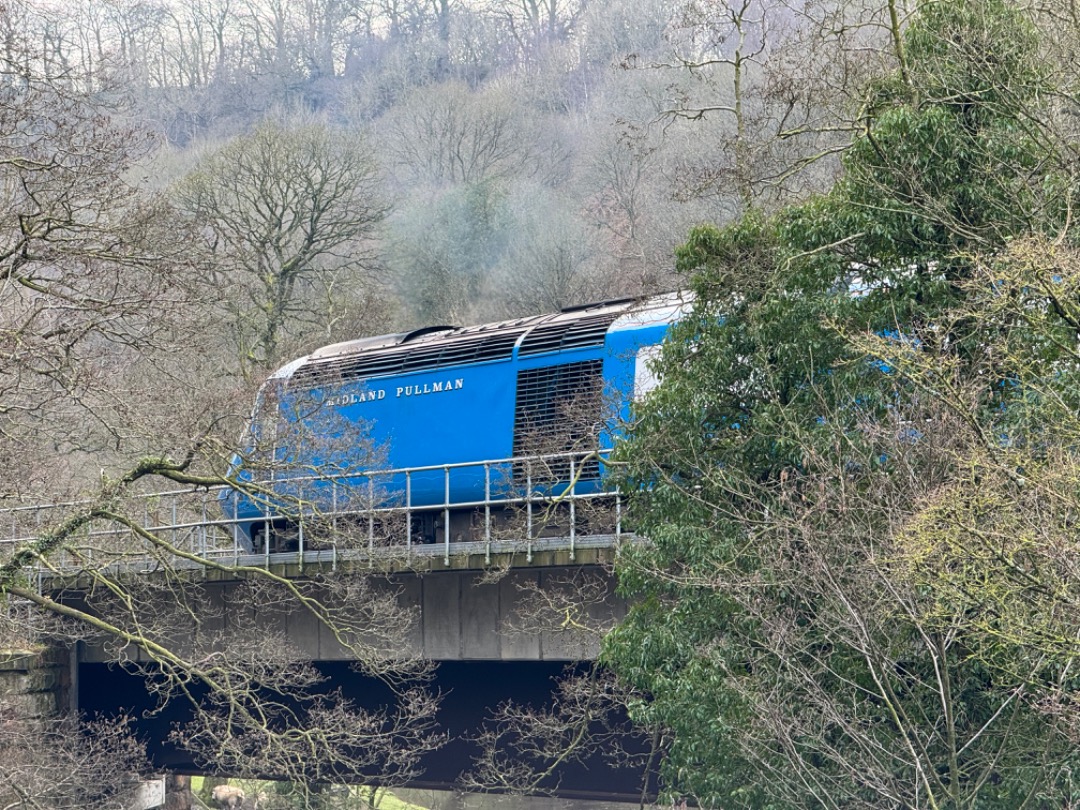 S Moore on Train Siding: Out at work today and spotted the Midland Pullman at Glaisdale. Quickly pulled over for a few quick snaps!