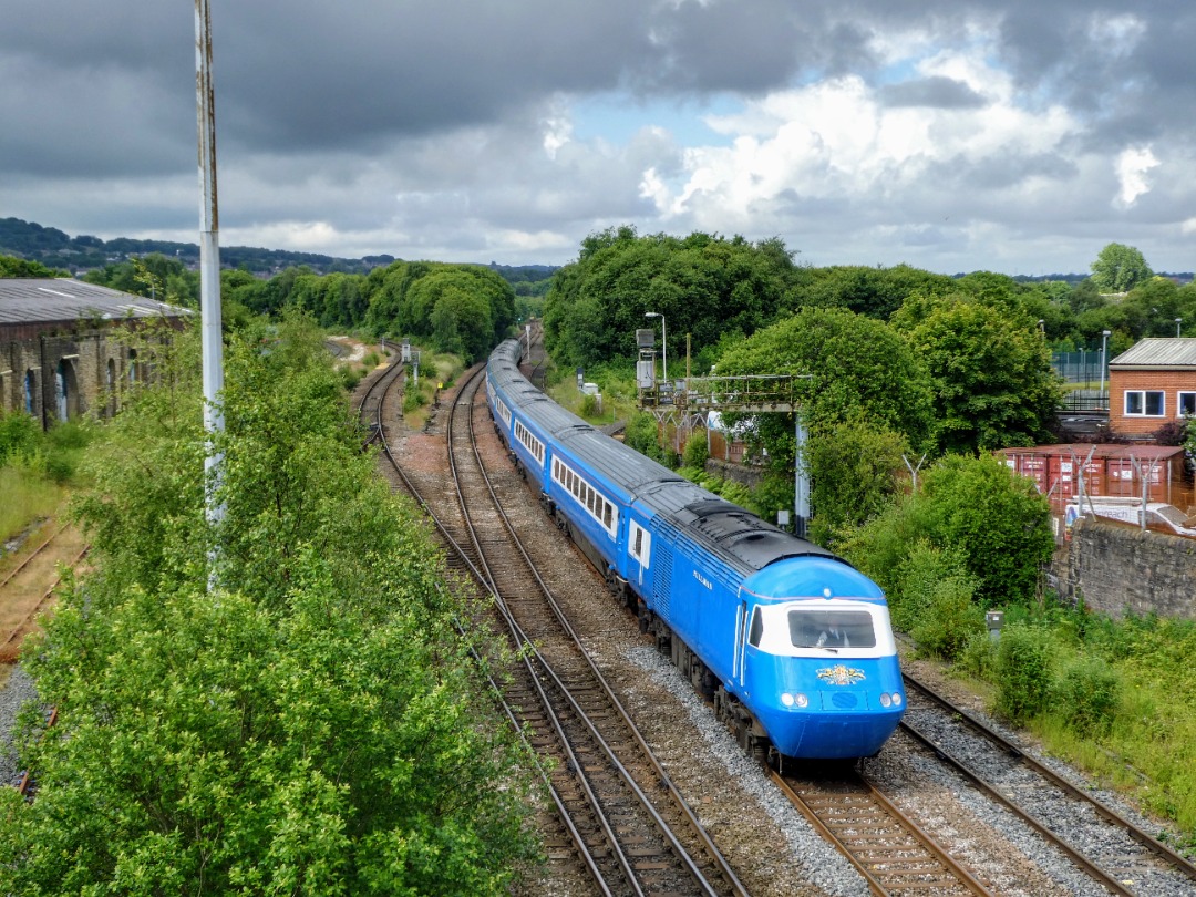 The Jamster on Train Siding: Locomotive Services 43059 leads the Midland Pullman into Blackburn while working 1Z44 0647 Holyhead to Carlisle. 22/06/24