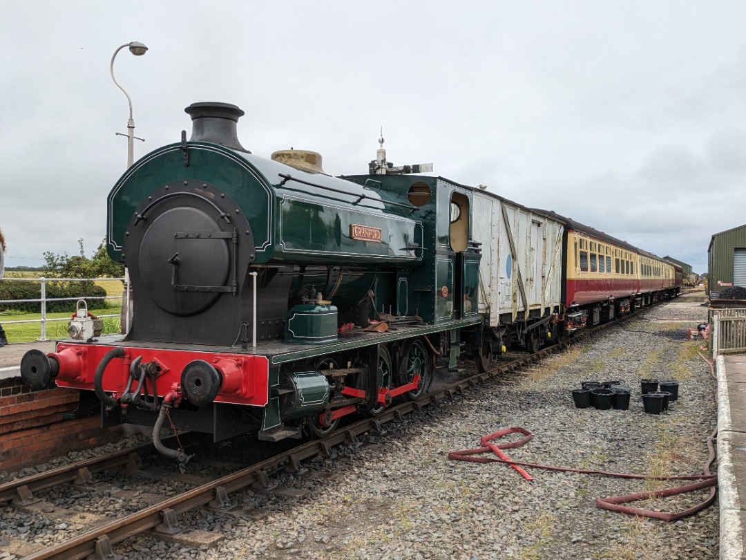 Ryan Watson on Train Siding: Lincolnshire Wolds Railway, featuring AE1919 'Cranford'. The 'Cream Tea' was superb! 🫖☕