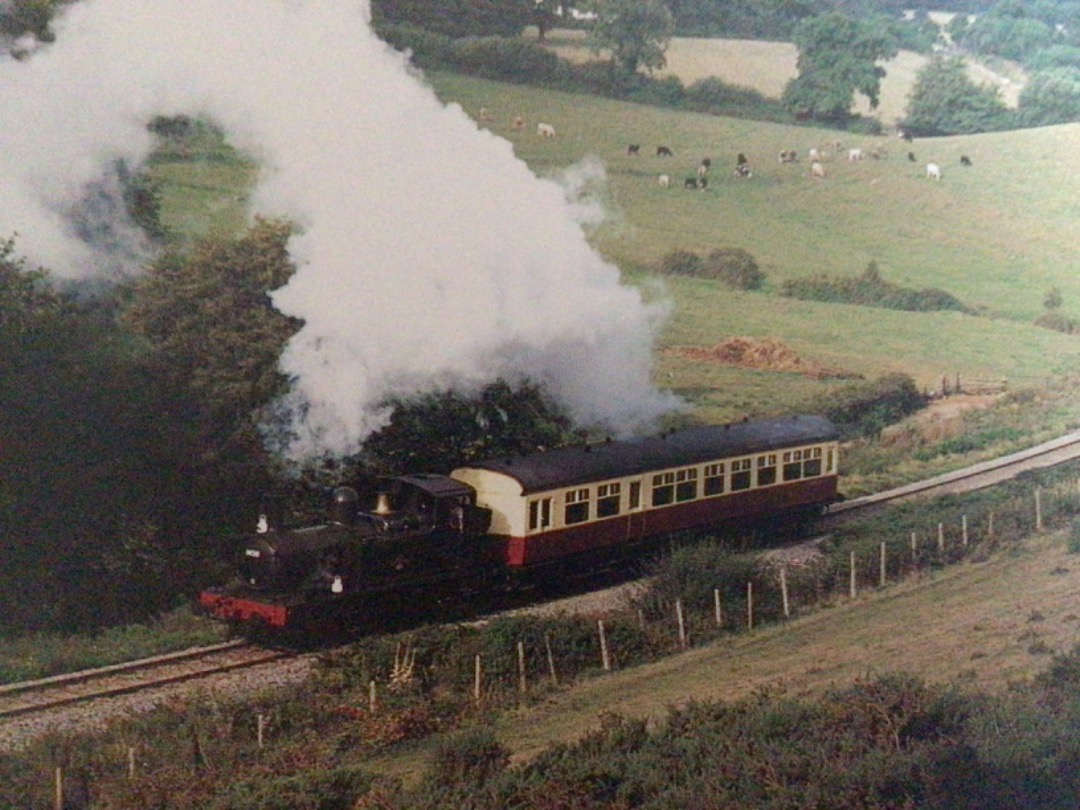 Alex Coomber on Train Siding: A GWR 0-4-2 tank No. 1450 threads the glorious countryside through which the West Somerset runs. More through trains from
Railtrack will...