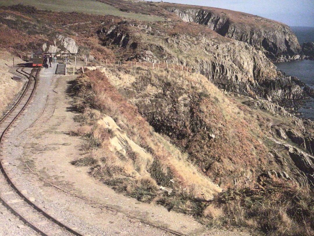 Alex Coomber on Train Siding: Sea Lion Rocks Station on the Groudle Glen Railway overlooking the Irish Sea. The Sea Lion Pool and the Polar Bear enclosure were
once...