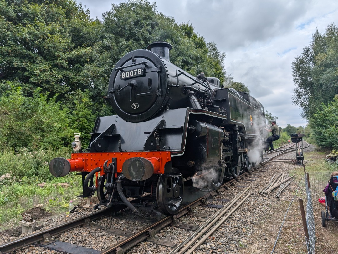 Wymondham abbey station on Train Siding: This weekend is the last running weekend for our resident steam locomotive 80078 and the last Maroon timetable of the
season.