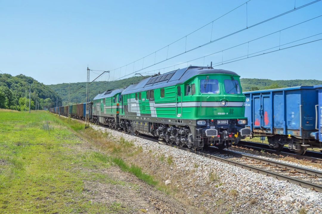 Adam L. on Train Siding: A beautiful duet of Skinest Rail (Former Deutsche Reichsbahn & DB Cargo Respectively) 232 Class Diesels, with an lengthy empty
train...