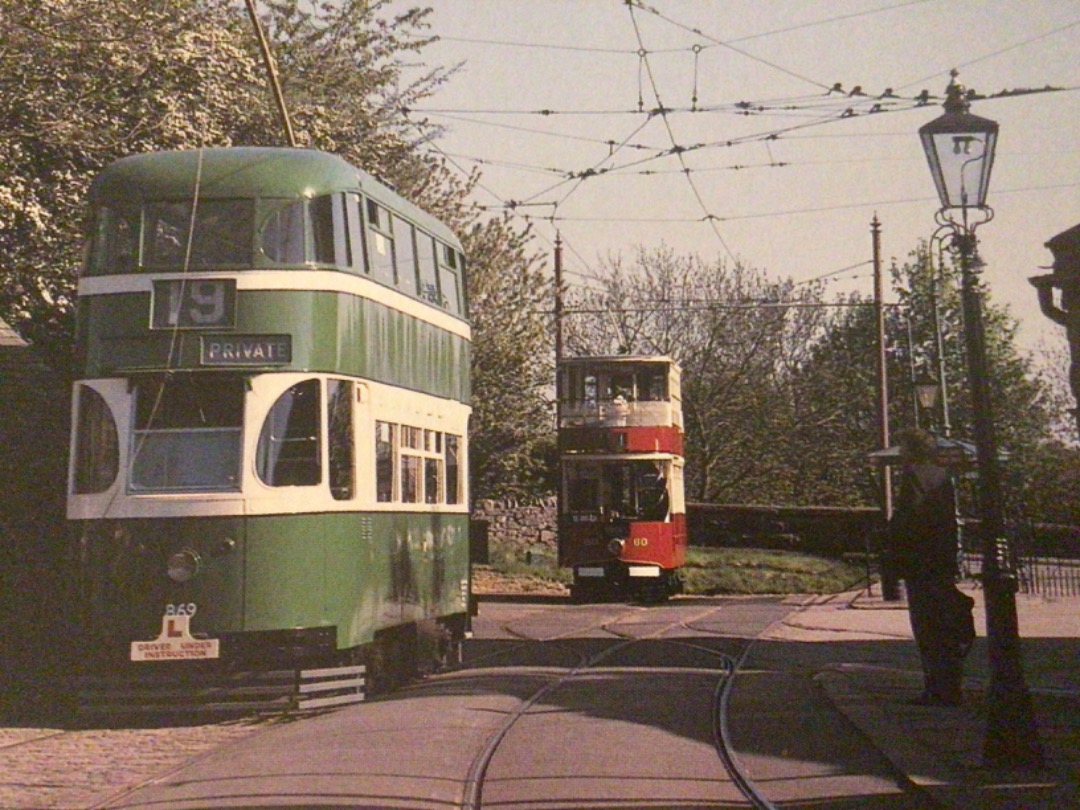 Alex Coomber on Train Siding: The authentic re creation of the Victorian Street Scenes has been one of the triumphs of the National Tramway Museum seen here
with trams...