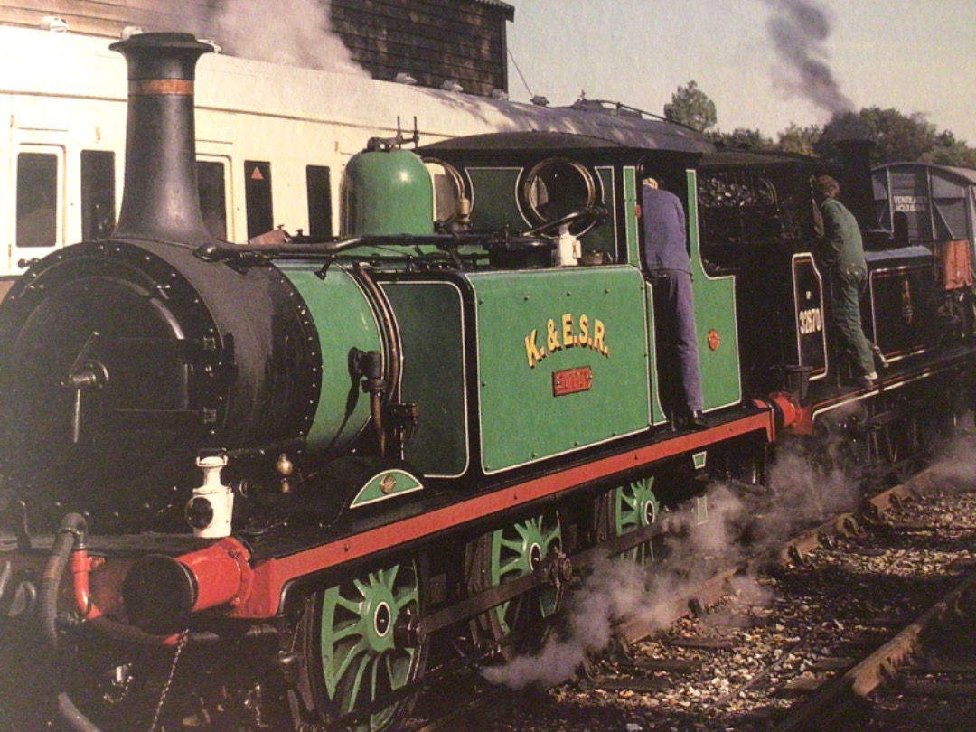 Alex Coomber on Train Siding: 2 of the Kent and East Sussex Railways 3 Terrier A1X 0-6-0 tanks at Tenterden Town. No. 10 Sutton and No. 32670. At one time. The
station...