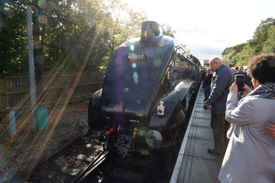 Rafael on Rails on Train Siding: Giants of Steam at the Bluebell Railway: 73082 Camelot, 6989 Wightwick Hall, 60007 Sir Nigel Gresley and 34059 Sir Archibald
Sinclair.