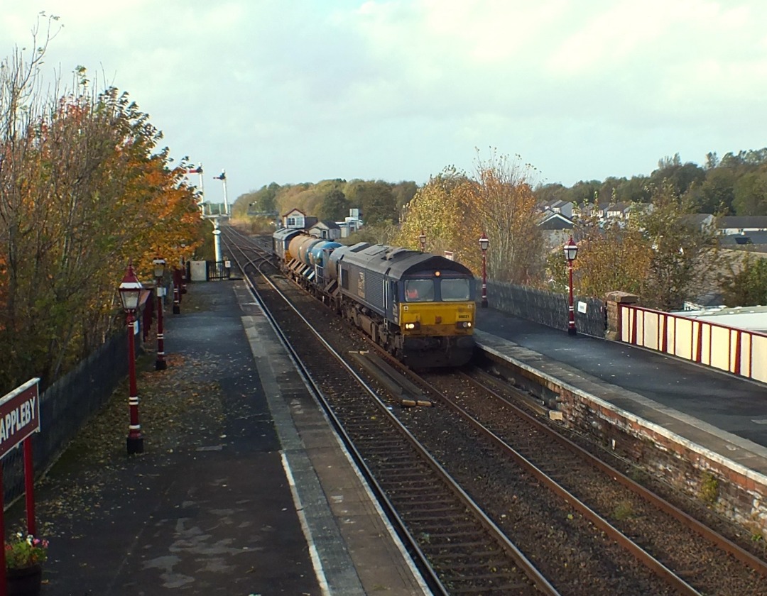 Whistlestopper on Train Siding: You wouldn't have thought the UK was being battered by Storm Ashley looking at these photos but I can certainly tell you
the wind was...