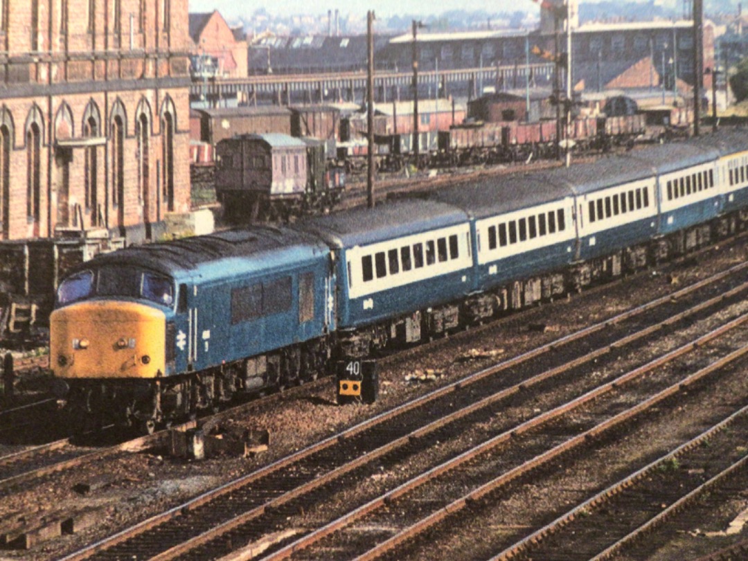 Alex Coomber on Train Siding: A Class 45. 45146 approaches Leicester London Road with a service from Sheffield to London St Pancras on 21st September 1979.