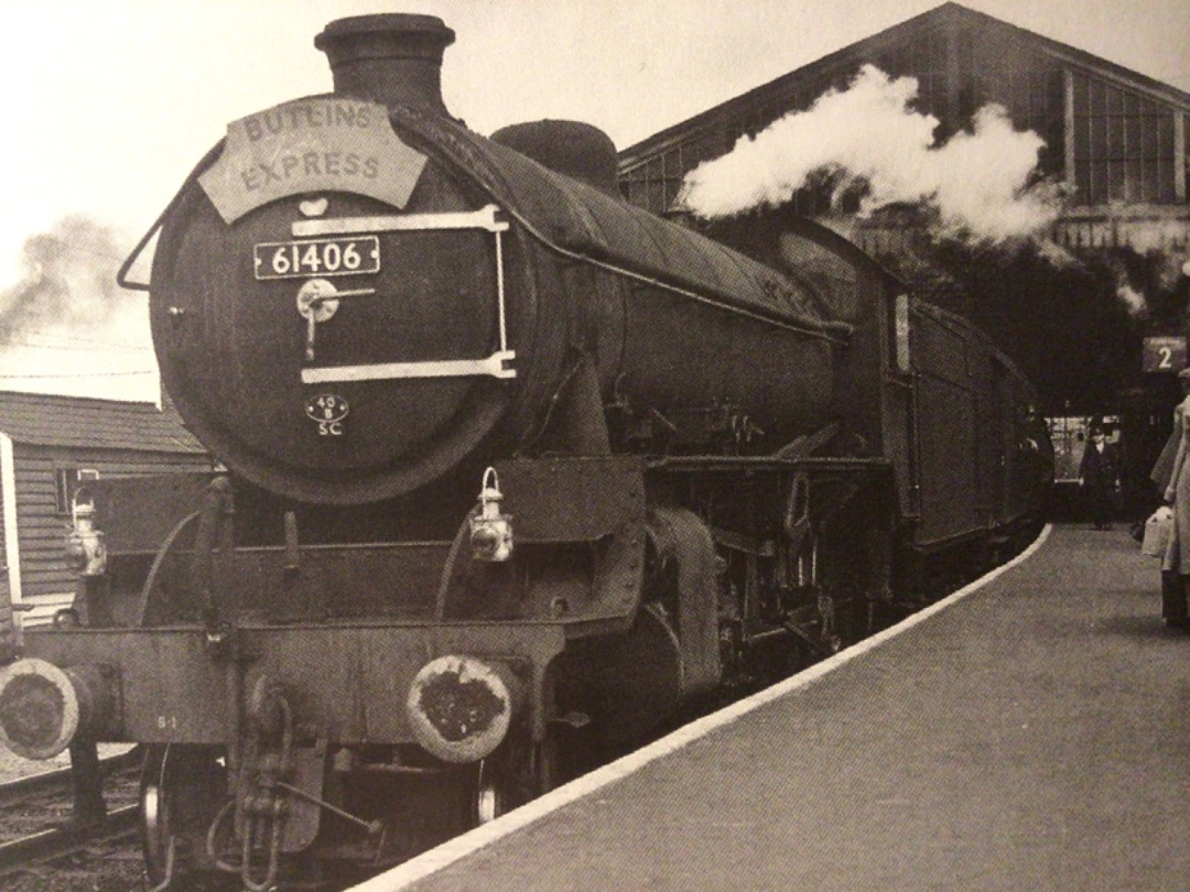 Alex Coomber on Train Siding: A Thompson Class B1 4-6-0 No. 61406 of Immingham Shed gets ready to leave Peterborough North Station with Summer Saturdays Only
from...