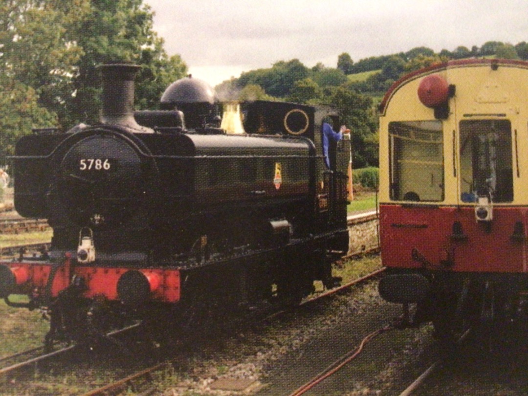 Alex Coomber on Train Siding: A Beautifully preserved ex GWR 0-6-0PT No. 5786 runs round its auto coach at the northern terminus of the South Devon Railway
at...