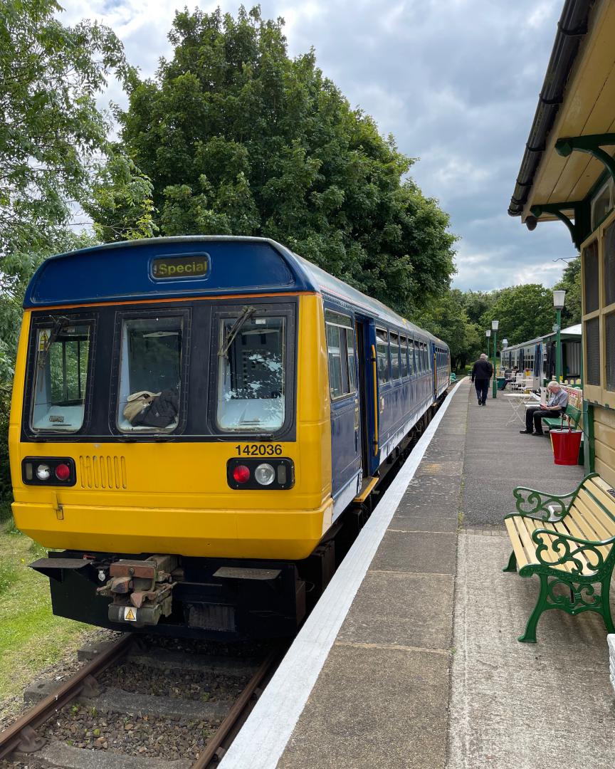 Markh1815 on Train Siding: The Class 142 Pacer was running on the East Kent Railway (an old coal line with some passenger services), yesterday 09/06/2024.