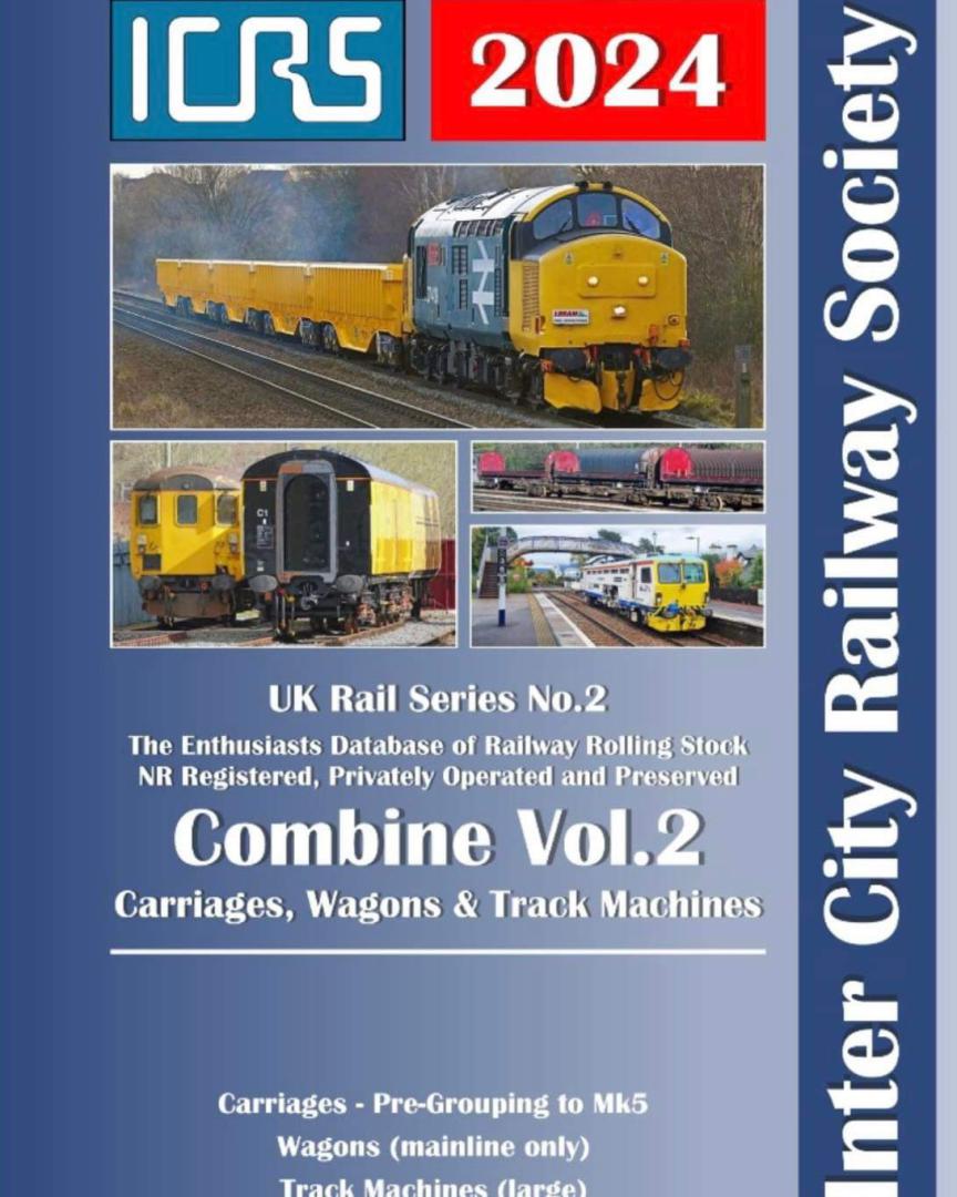 Inter City Railway Society on Train Siding: Our Range of 2024 Spotting Books available to PRE ORDER Via our website at -
https://intercityrailwaysociety.org/books.html