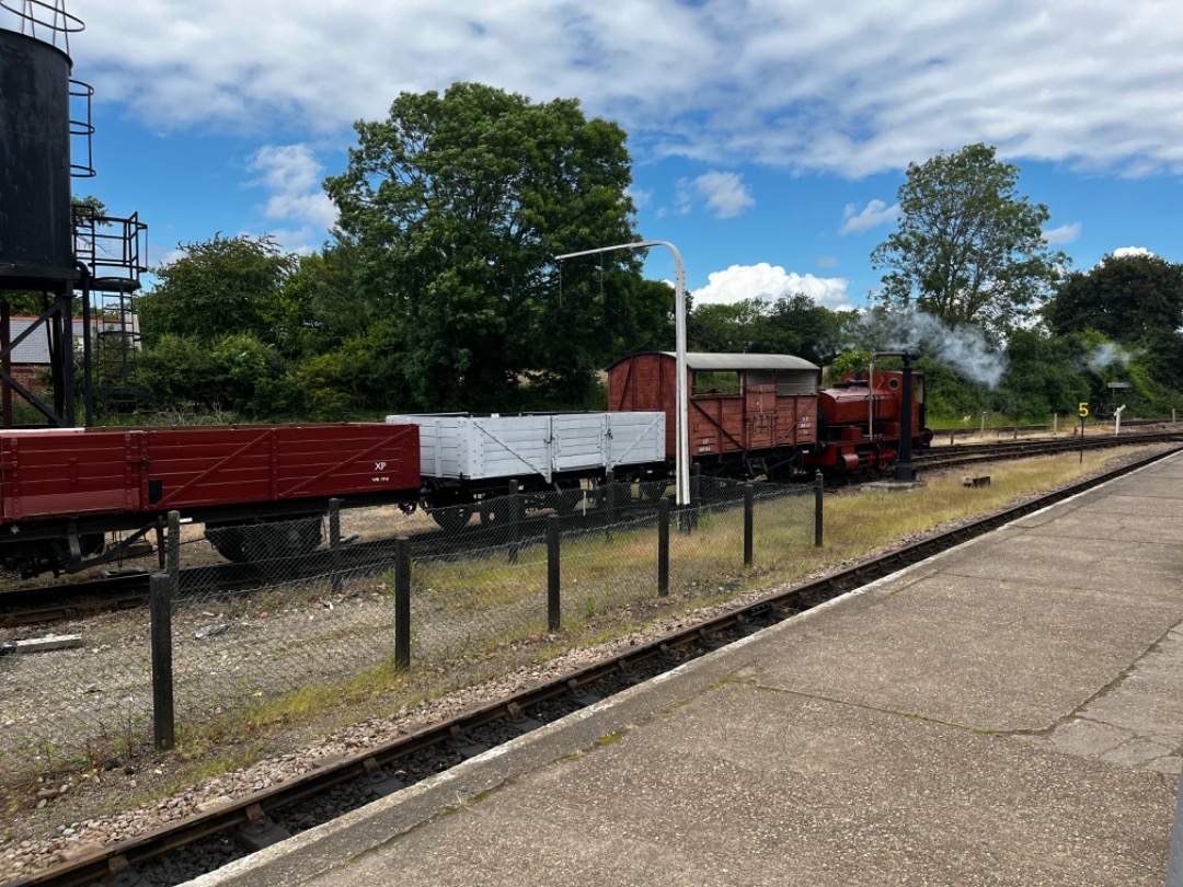 John Court on Train Siding: Number 11 running today at the East Anglian Railway museum for VIP train only for the 175th anniversary of Marks Tey to Sudbury
line