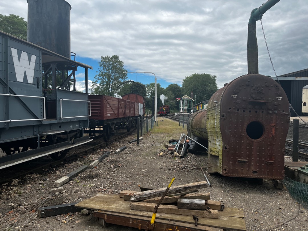 John Court on Train Siding: Number 11 running today at the East Anglian Railway museum for VIP train only for the 175th anniversary of Marks Tey to Sudbury
line