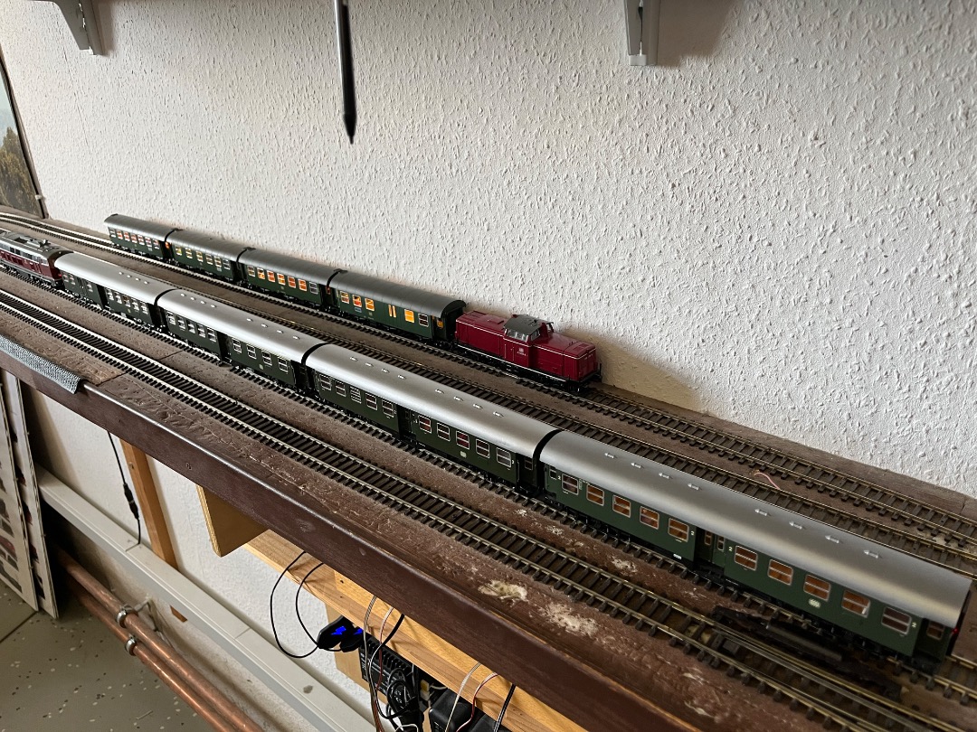 Joran on Train Siding: Wat dieselmodelspoortreinen op een modelspoorbaan genomen in het Eisenbahnmuseum Stockheim. ( deel 1 )