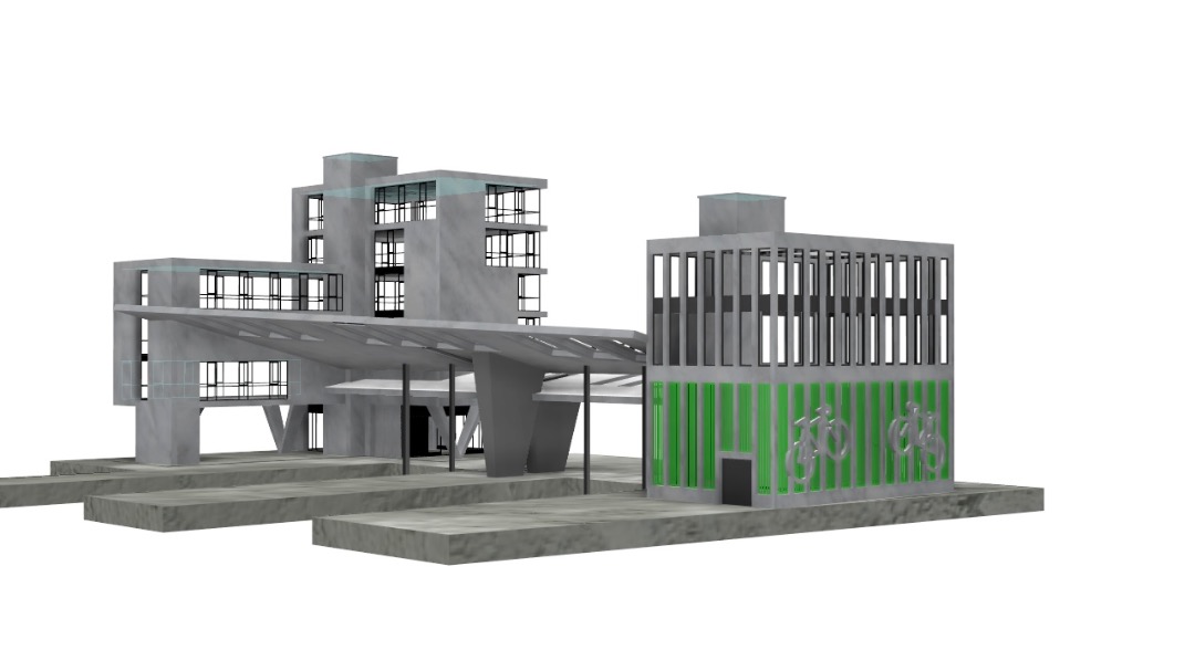 Roeland Kluit on Train Siding: The design for my modern terminal station model railway building. Let's start printing...