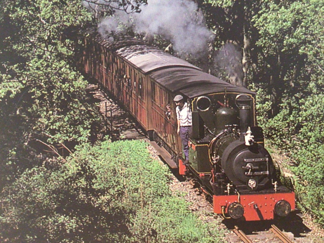 Alex Coomber on Train Siding: An 0-4-0 well tank No. 2 Dolgoch is caught near Nant Gwernol in the woods typical of the Afon Fathew Valley. The Talyllyn Railway
is...